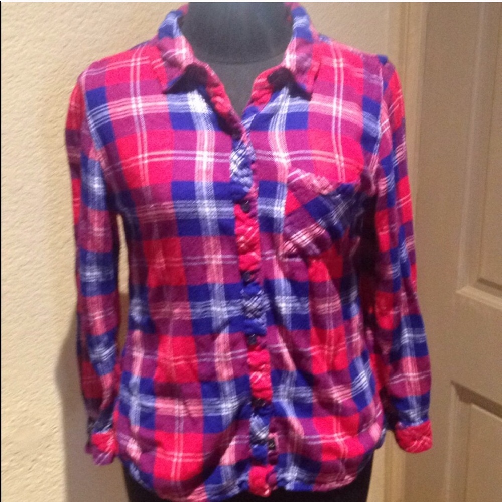 Rails Ladies Sz S Red Flannel Shirt